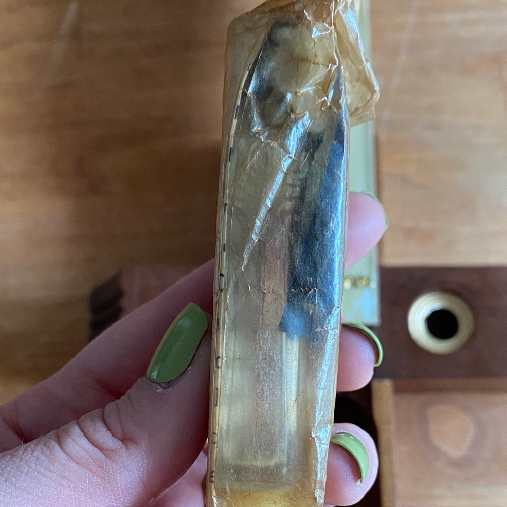 Vintage Wooden Crucifix Sick Call Kit with Gold Accents - Picture 7 of 16